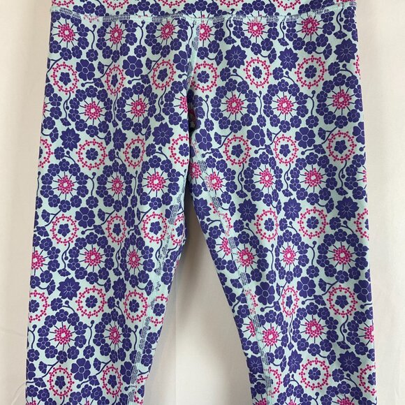 Lululemon Wunder Under Crop Leggings 4 Mint Purple Pink Twiggy Printed Power - Picture 4 of 12